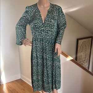 Green Floral Women's Dress